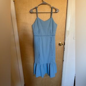 Francesca’s Collection Miami Light Blue Midi Dress Size Large